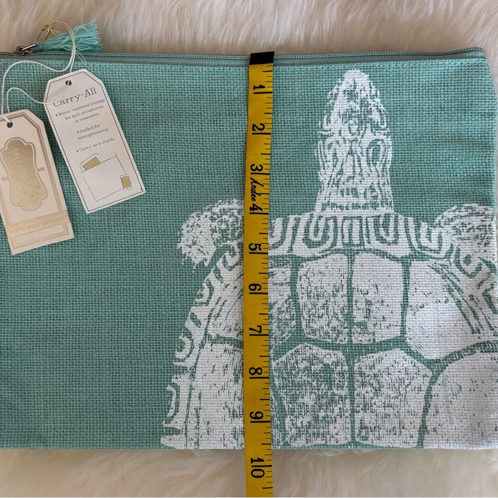 Mud Pie Sea Turtle Print Makeup Bag